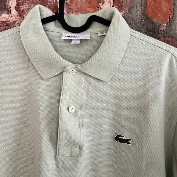 Lacoste Men's Sage Green Polo Shirt. L 21x25 - Picture 1 of 4